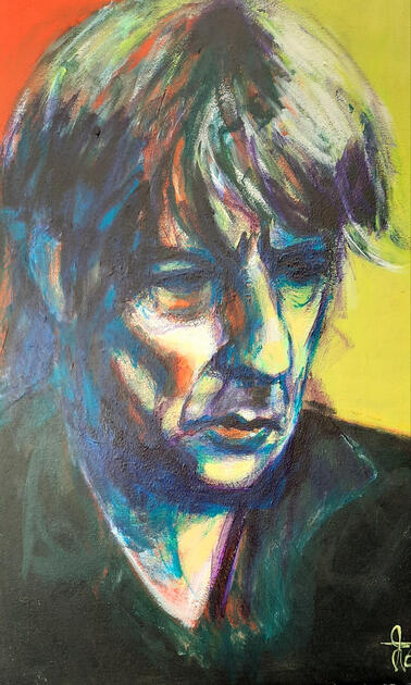 Arno, acryverf op verzelplaat, vernist, 73x103cm
